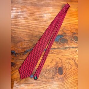 Lauren Polo Ralph Lauren Necktie Mens Red hand finished